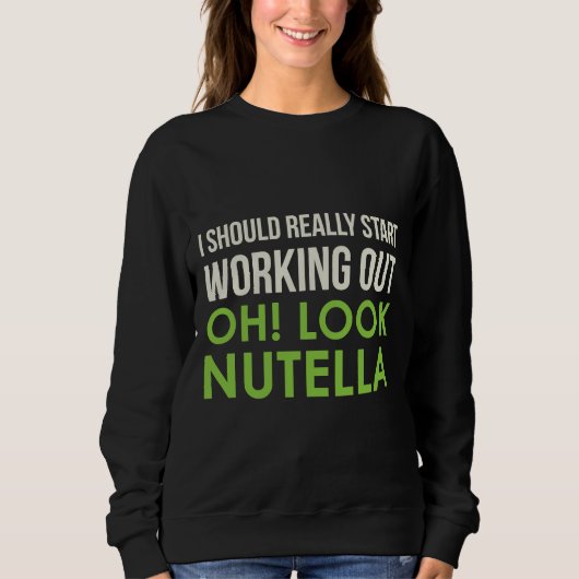 Sweatshirt Oh, regarde Nutella (Devant)