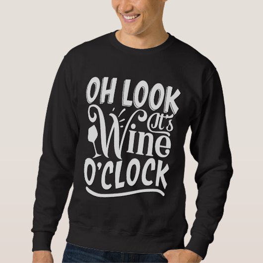 Sweatshirt Oh Regarde Son Écluse À Vin (Devant)