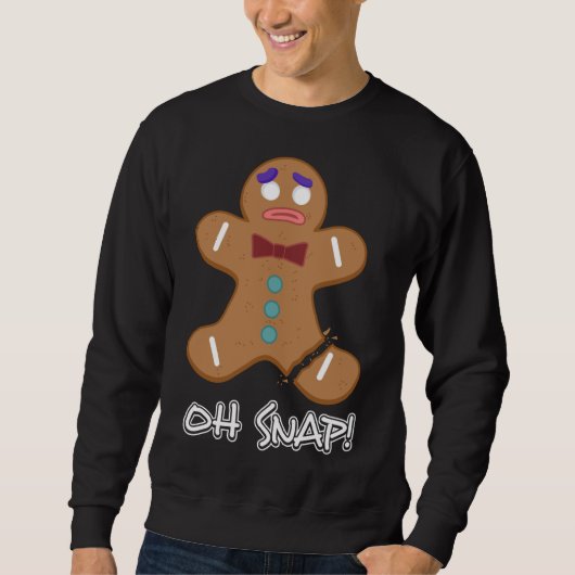 Sweatshirt Oh Snap Gingerbread Homme Christmas Bakou Cookie B (Devant)