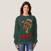 Sweatshirt Oh Snap Gingerbread Homme Rétro Joyeux Noël Noël N (Devant entier)