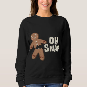 Sweatshirt Oh, Snap ! Homme de pain d'épices cassé - Noël