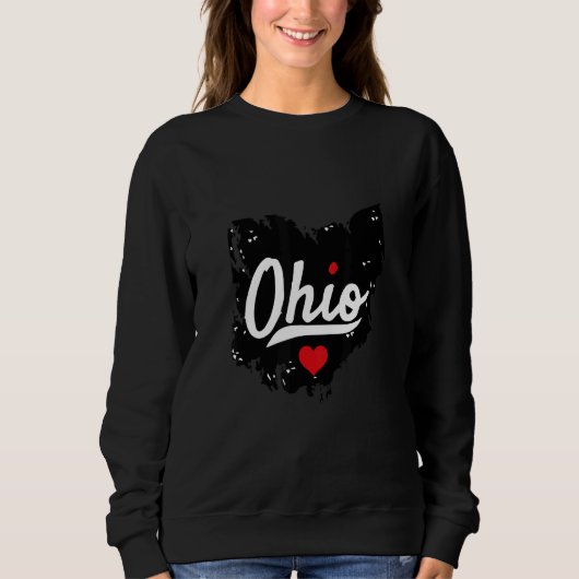 Sweatshirt Ohio Vêtements État De L'Ohio Script Accueil Fiert (Devant)