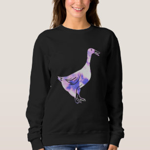Sweatshirt Oie des animaux de compagnie des années 90 Vaporwa
