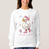 Sweatshirt Oie Silencieuse Sur La Perte (Devant)