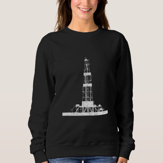 Sweatshirt Oilfield Driller Drilling Rig (Devant)