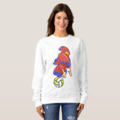 Sweatshirt Oiseau aux sports de volley-ball (Devant entier)