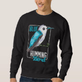 Sweatshirt Oiseau bleu Humming (Devant)