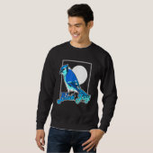 Sweatshirt Oiseau bleu Jay (Devant entier)