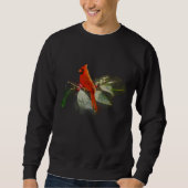 Sweatshirt Oiseau cardinal rouge sauvage (Devant)