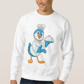 Sweatshirt Oiseau comme cuire avec Platter (Devant)