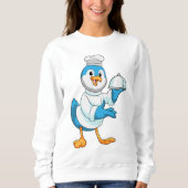Sweatshirt Oiseau comme cuire avec Platter (Devant)