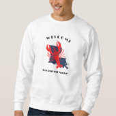 Sweatshirt Oiseau de bienvenue moderne Louisiane nom personna (Devant)