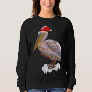 Sweatshirt Oiseau de Noël Pélican Père Noël Costume Oiseau Am