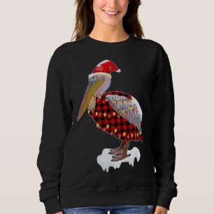 Sweatshirt Oiseau de Noël Pélican Père Noël Costume Oiseau Am