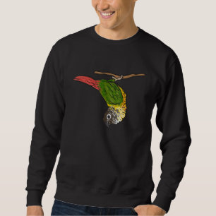 Sweatshirt Oiseau de perroquet vert