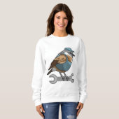 Sweatshirt Oiseau en tireur avec clé (Devant entier)