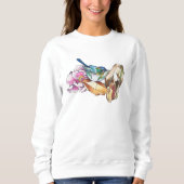 Sweatshirt Oiseau et cristaux (Devant)