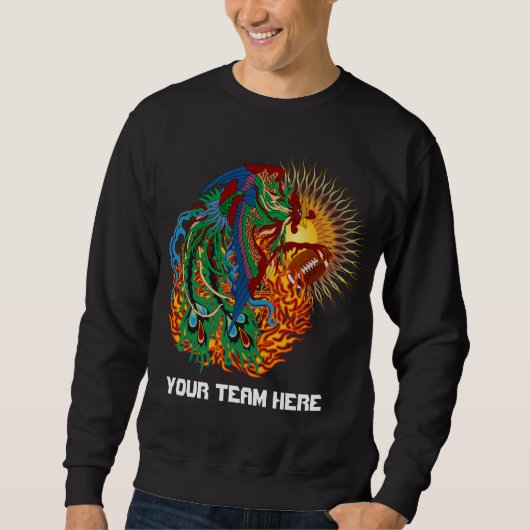Sweatshirt Oiseau "hausse de Phoenix du football encore !" (Devant)