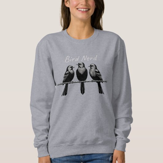 Sweatshirt Oiseau Nerd (Devant)