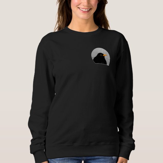 Sweatshirt Oiseau noir Oiseau Oiseau Oiseau Oiseau Oiseau Ois (Devant)