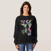 Sweatshirt Oiseaux de colibri Oiseaux mignons Oiseaux de coli (Devant entier)