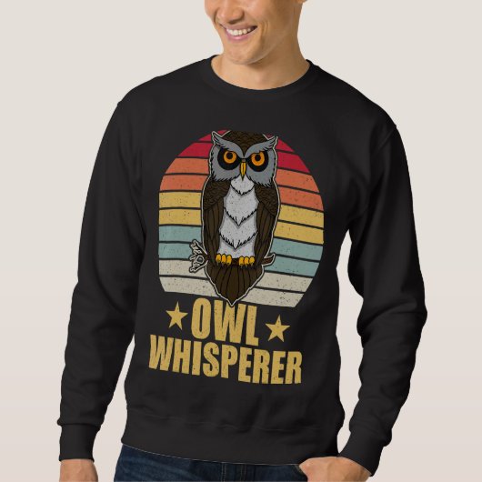 Sweatshirt Oiseaux de hibou Ornithologue Biologie Biologiste (Devant)