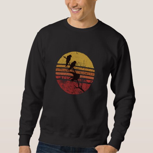 Sweatshirt Oiseaux de jardin Rétro (Devant)