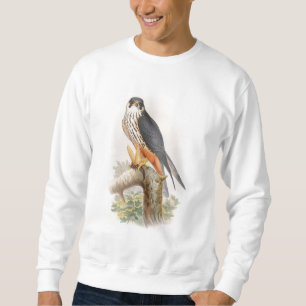 Sweatshirt Oiseaux de John Gould de faucon de passe-temps de