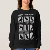 Sweatshirt Oiseaux Drone Field Guide Ils Arent Véritable Cons (Devant)