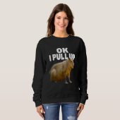 Sweatshirt Ok J'Attrape Capybara Funny Capybara Lover Me Dank (Devant entier)