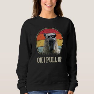 Sweatshirt ok je tire Meme Cute capybara retro soleils vintag