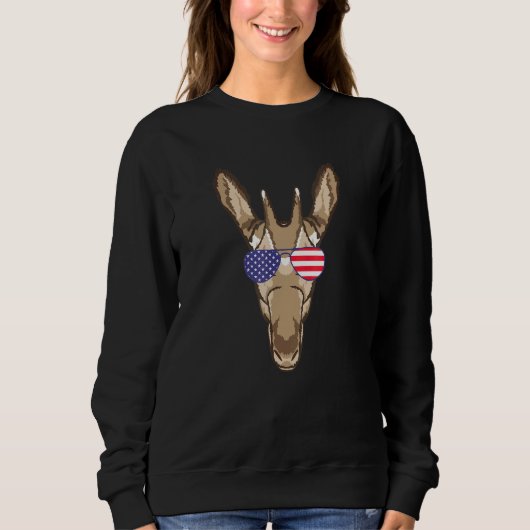 Sweatshirt Okapi Cool Portant Des Lunettes De Soleil Drapeau (Devant)