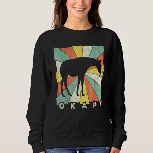 Sweatshirt Okapi Vintage Retro (Devant)