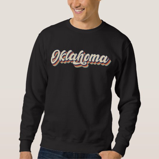 Sweatshirt Oklahoma Ok Vintage State Retro (Devant)