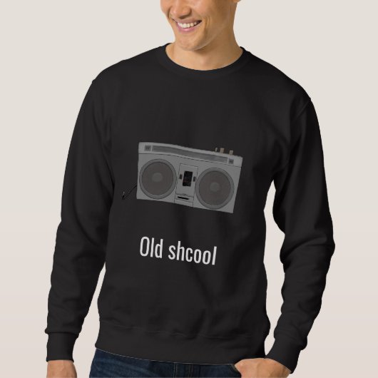 Sweatshirt Old school tape recorder radio (Devant)