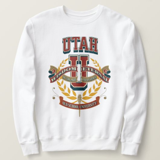 Sweatshirt Old school University of Utah  (Design devant)