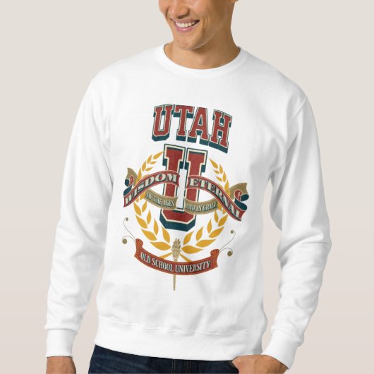Sweatshirt Old school University of Utah  (Devant)