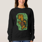 Sweatshirt old turtle running (Devant)