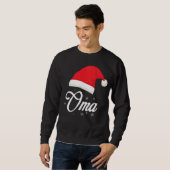 Sweatshirt Oma Santa Claus Hat Xmas Snow Christmas Grandma (Devant entier)