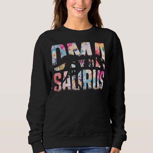 Sweatshirt Omasaurus Rex Grandma Dinosaur Rex Oma Saurus (Devant)