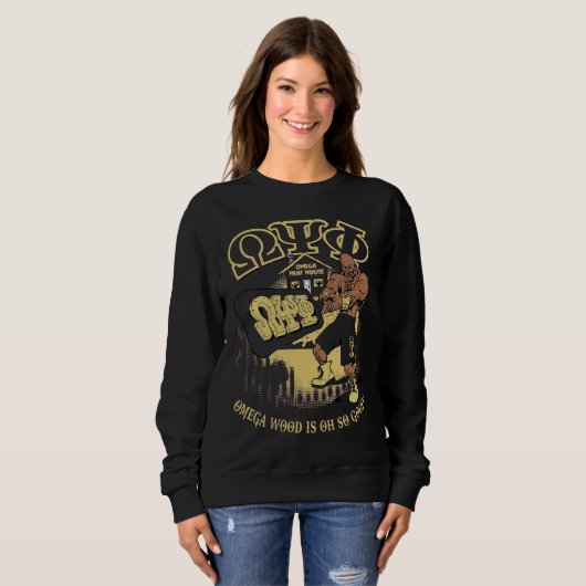 Sweatshirt Omega Psi Phi Omegawood  (Devant entier)