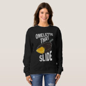 Sweatshirt Omelette qui glisse (Devant entier)