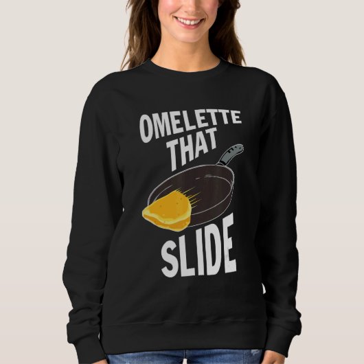 Sweatshirt Omelette qui glisse (Devant)