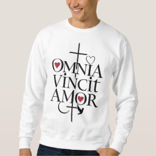 Sweatshirt Omnia Vincit Amor - L'Amour Conquiert Tous