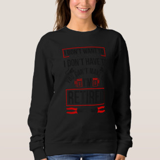Sweatshirt On ne peut pas m'y forcer, je suis électricien à l