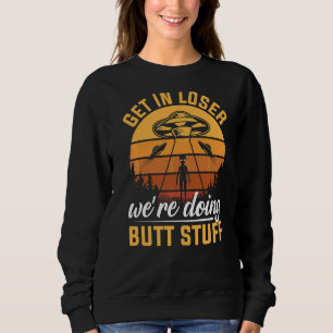 Sweatshirt On perd On fait des trucs Alien Ufo