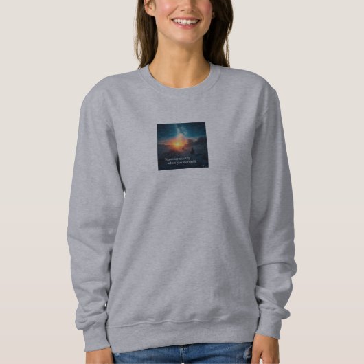 Sweatshirt "On the Path of Reflection: Find Your Right Place" (Devant)