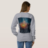 Sweatshirt "On the Path of Reflection: Find Your Right Place" (Dos entier)