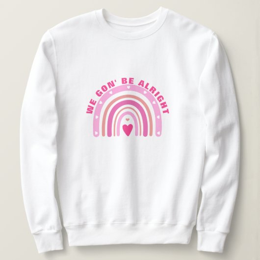 Sweatshirt 'On Va S'en Sortir' - Tee Positive Rose (Design devant)