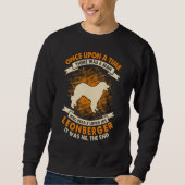 Sweatshirt Once Upon Time There Was Man   Leonberger (Devant)